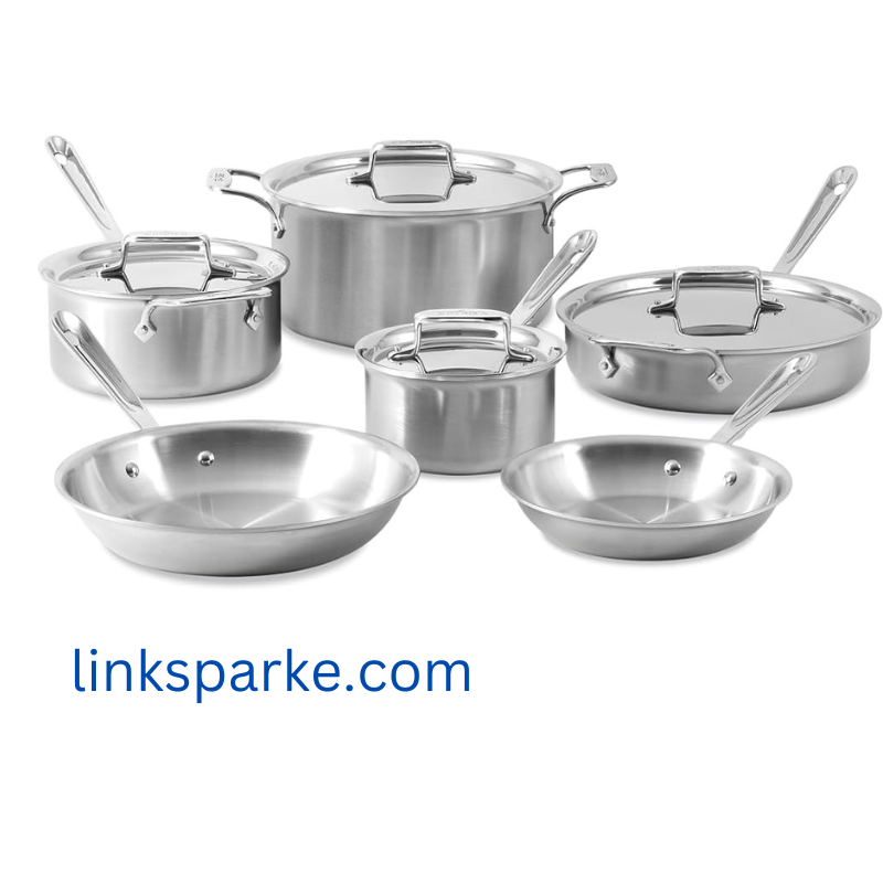 All-Clad chrome steel Tri-Ply Bonded Cookware Set