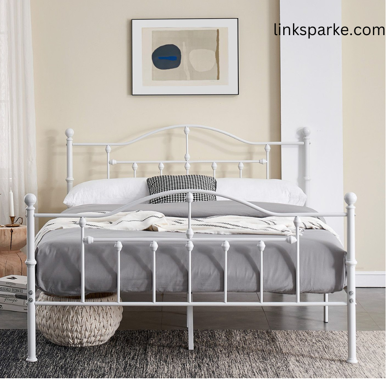 VECELO Classic Metal Bed Frame with Headboard and Footboard